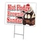 Signmission Hot Fudge Brownie Sunda Yard & Stake outdoor plastic coroplast window, 2436 Hot Fudge Brownie Sunda C-2436 Hot Fudge Brownie Sunda - alternate 1